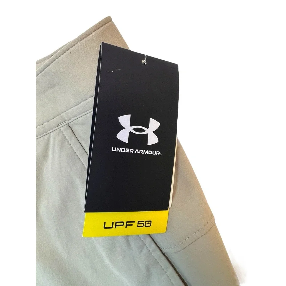 Under Armour Shorts Mens‎ 42 Khaki Cargo Loose UPF-50 Fishing Golf Lightweight